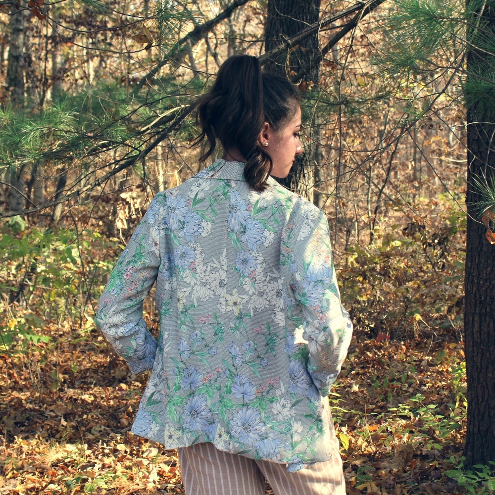 Floral Blazer- Multi Colored